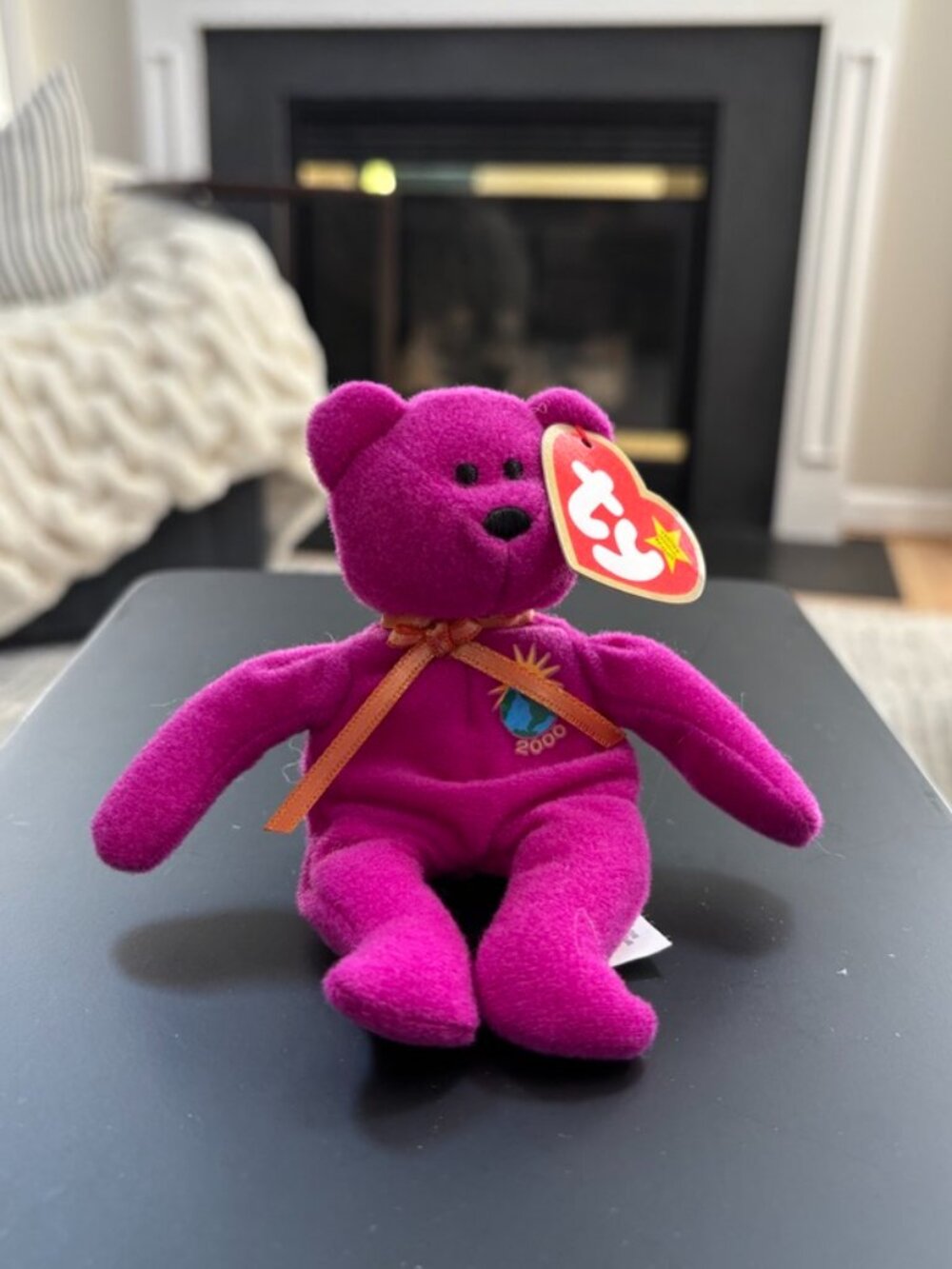 Ty Teenie Beanie Babies Millennium Bear 2000 McDonald’s Original w Tag